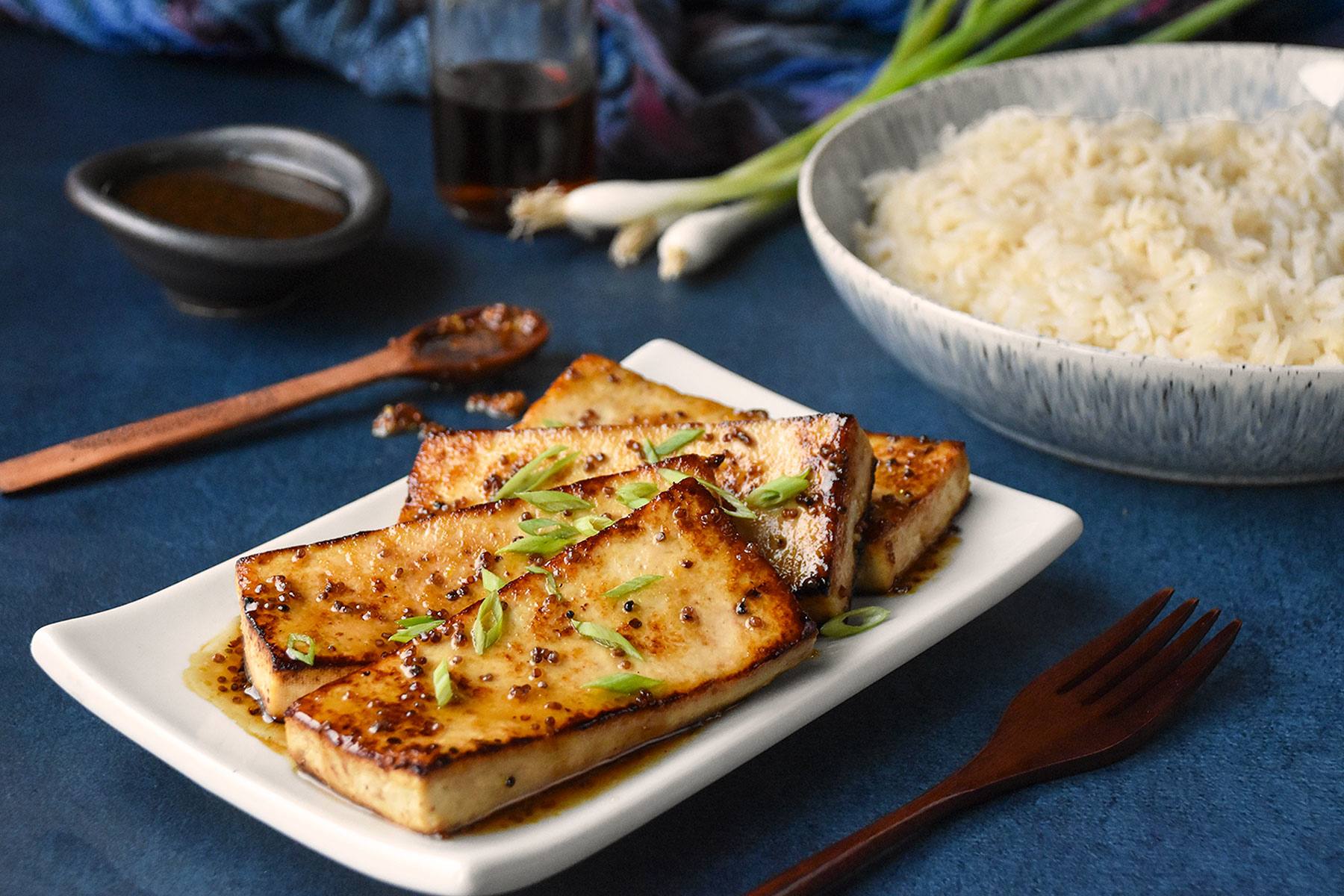 recipe image Maple Mustard Tofu